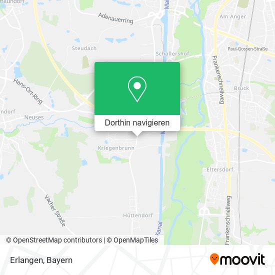 Erlangen Karte