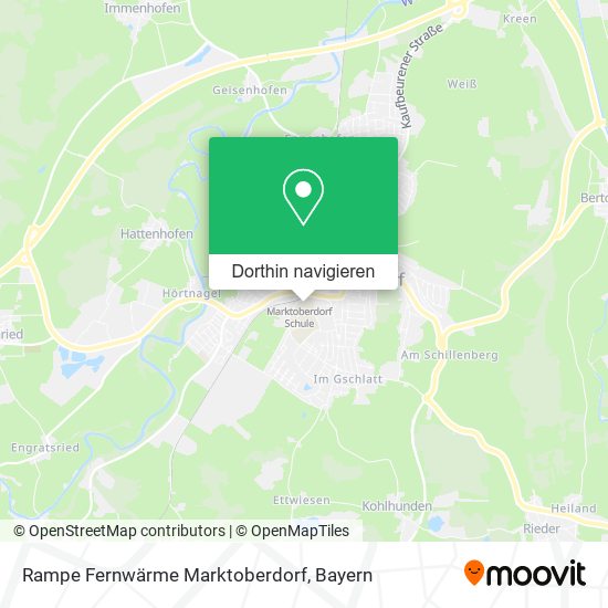 Rampe Fernwärme Marktoberdorf Karte