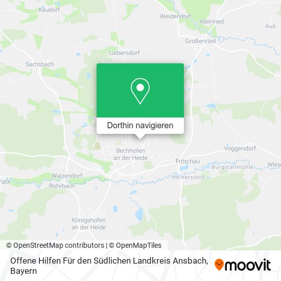 Offene Hilfen Für den Südlichen Landkreis Ansbach Karte