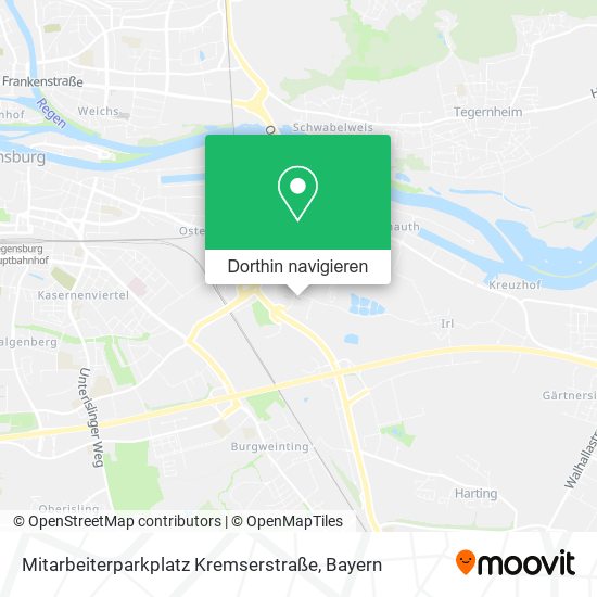 Mitarbeiterparkplatz Kremserstraße Karte