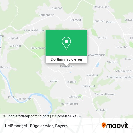 Heißmangel - Bügelservice Karte
