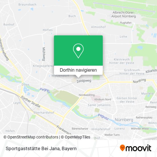 Sportgaststätte Bei Jana Karte