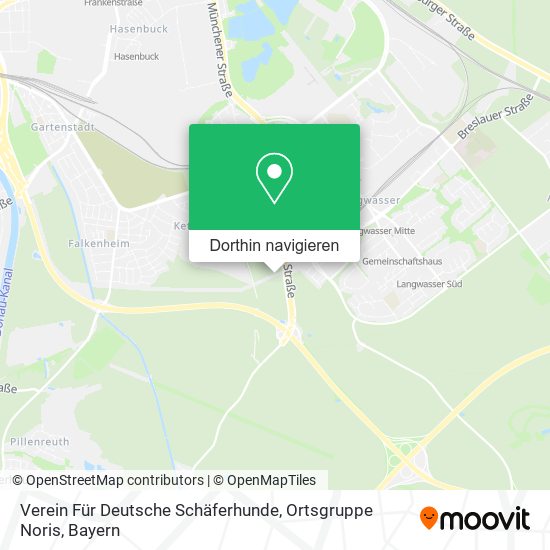 Verein Für Deutsche Schäferhunde, Ortsgruppe Noris Karte