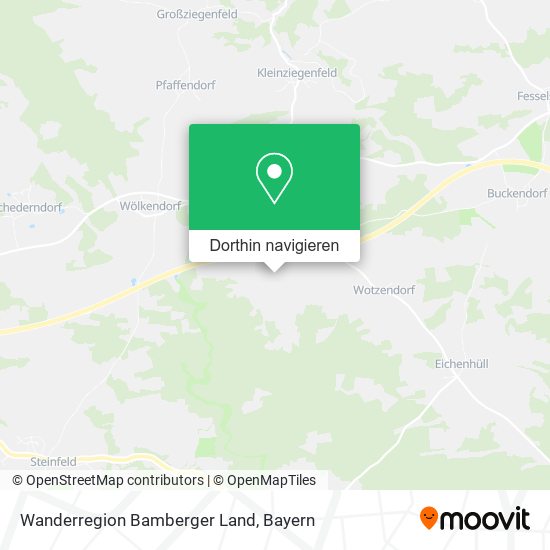 Wanderregion Bamberger Land Karte