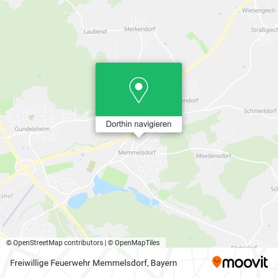 Freiwillige Feuerwehr Memmelsdorf Karte