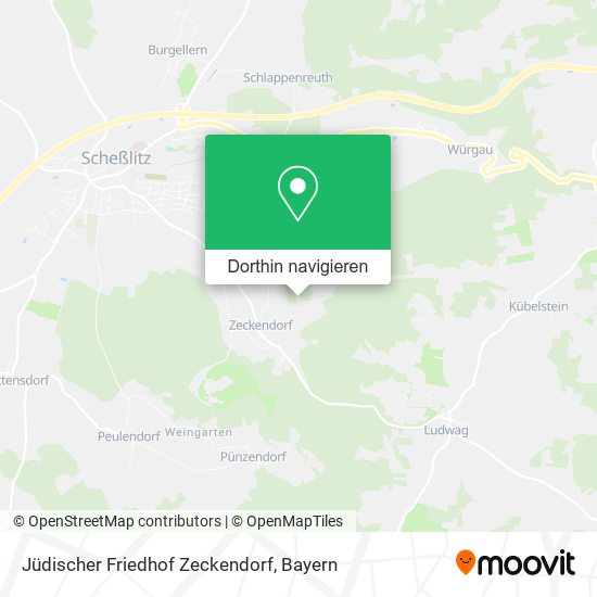 Jüdischer Friedhof Zeckendorf Karte