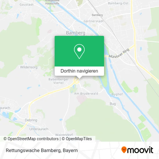 Rettungswache Bamberg Karte