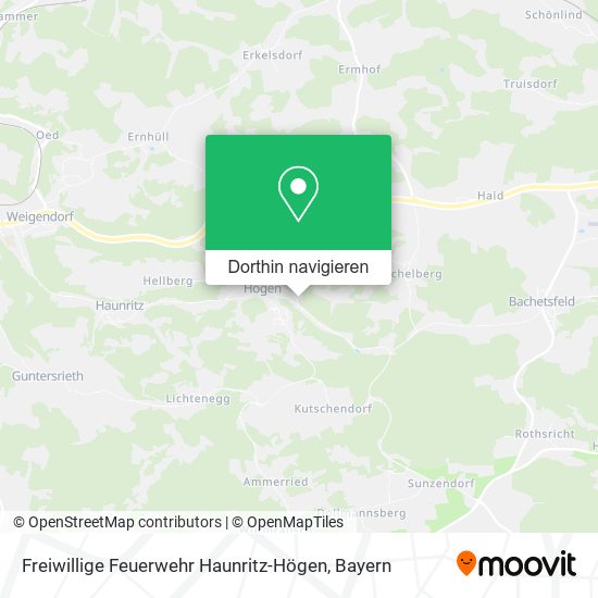 Freiwillige Feuerwehr Haunritz-Högen Karte