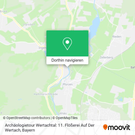Archäologietour Wertachtal: 11. Flößerei Auf Der Wertach Karte