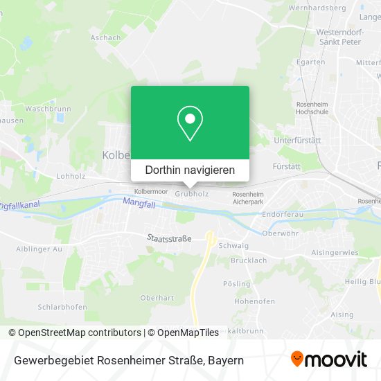 Gewerbegebiet Rosenheimer Straße Karte