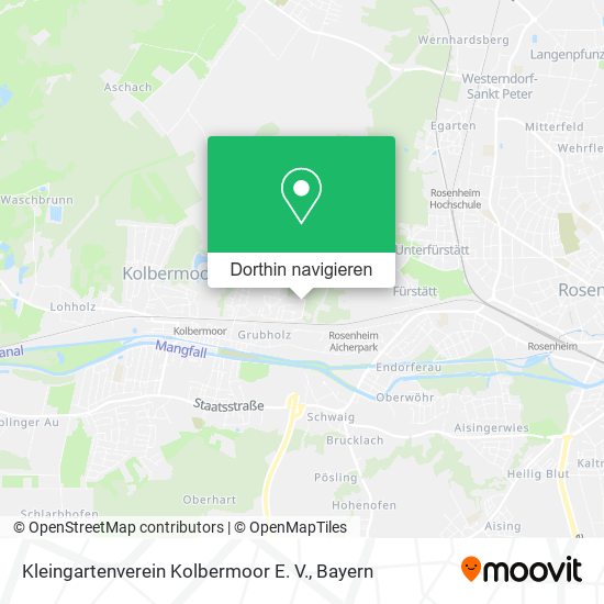 Kleingartenverein Kolbermoor E. V. Karte