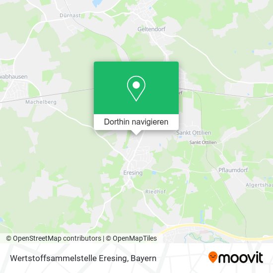 Wertstoffsammelstelle Eresing Karte