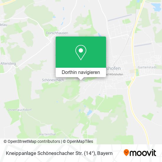 Kneippanlage Schöneschacher Str. (14°) Karte