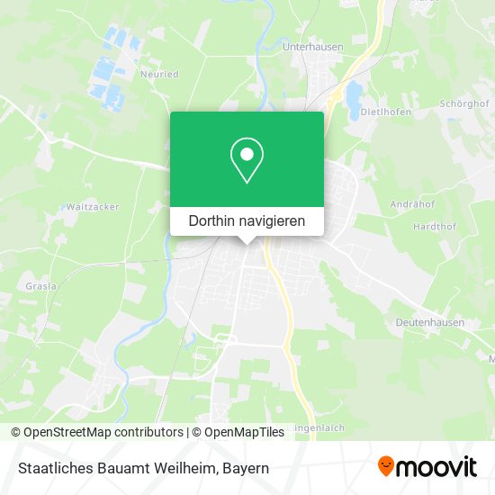 Staatliches Bauamt Weilheim Karte