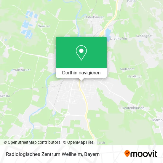 Radiologisches Zentrum Weilheim Karte