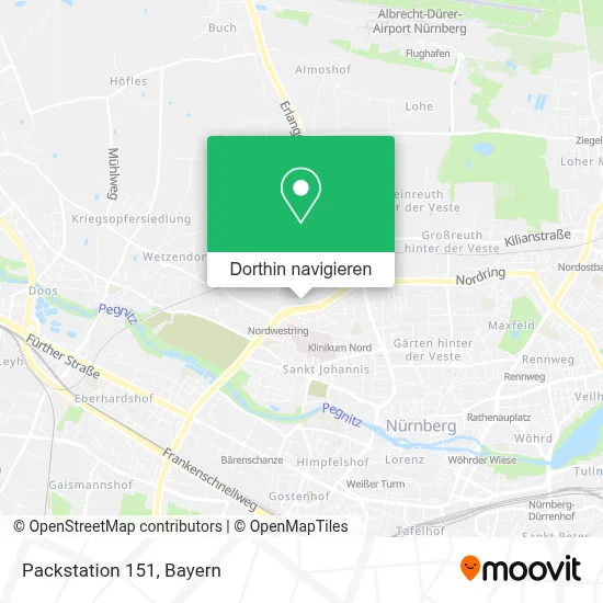 Packstation 151 Karte