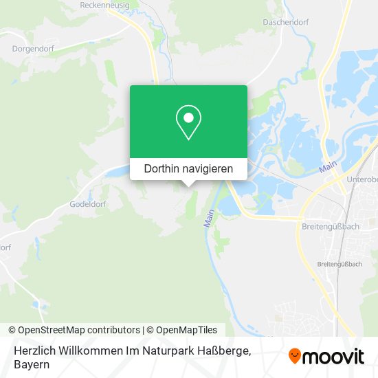 Herzlich Willkommen Im Naturpark Haßberge Karte