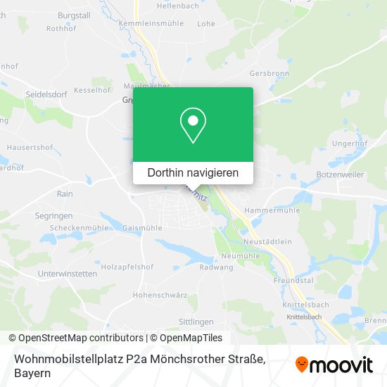 Wohnmobilstellplatz P2a Mönchsrother Straße Karte