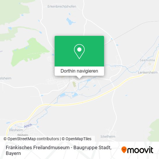 Fränkisches Freilandmuseum - Baugruppe Stadt Karte