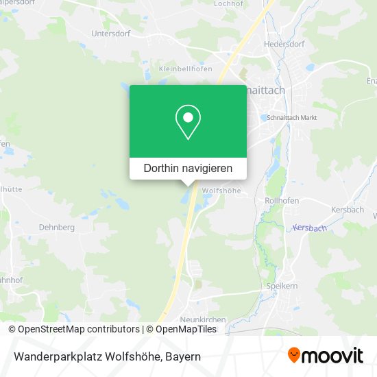 Wanderparkplatz Wolfshöhe Karte