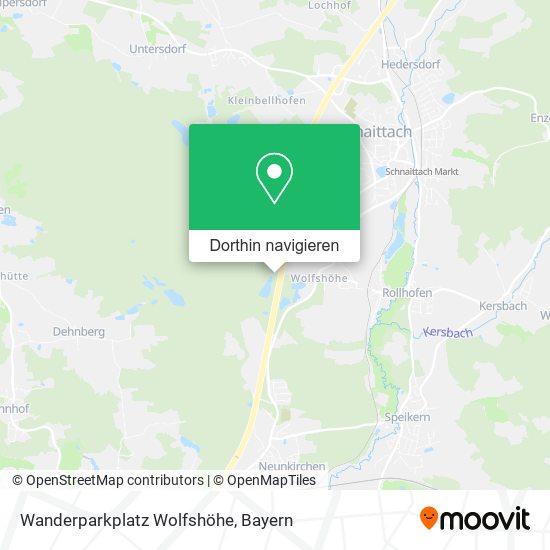 Wanderparkplatz Wolfshöhe Karte