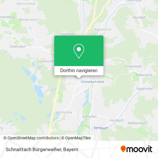 Schnaittach Bürgerweiher Karte