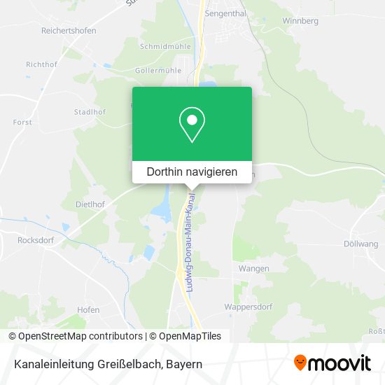 Kanaleinleitung Greißelbach Karte