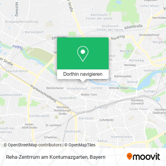 Reha-Zentrrum am Kontumazgarten Karte