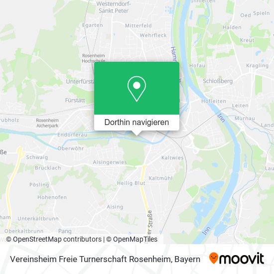 Vereinsheim Freie Turnerschaft Rosenheim Karte