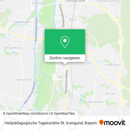 Heilpädagogische Tagesstätte St. Kunigund Karte
