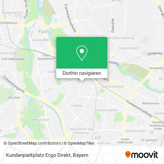 Kundenparkplatz Ergo Direkt Karte