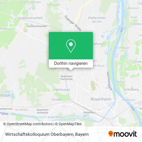 Wirtschaftskolloquium Oberbayern Karte