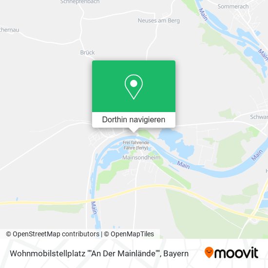 Wohnmobilstellplatz ""An Der Mainlände"" Karte