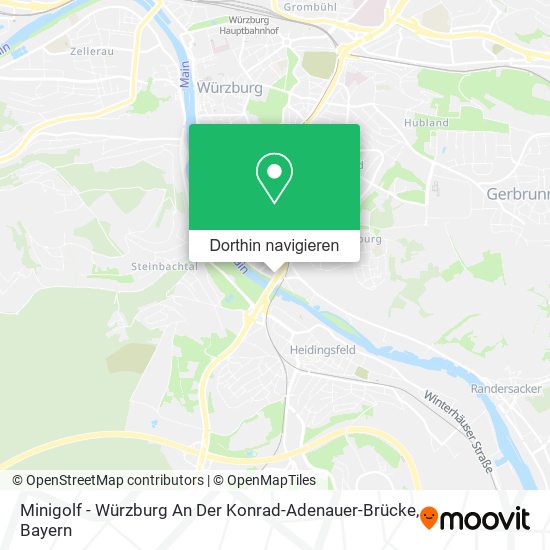 Minigolf - Würzburg An Der Konrad-Adenauer-Brücke Karte