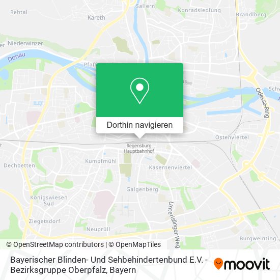Bayerischer Blinden- Und Sehbehindertenbund E.V. - Bezirksgruppe Oberpfalz Karte