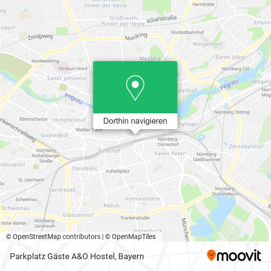 Parkplatz Gäste A&O Hostel Karte