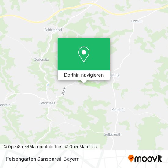 Felsengarten Sanspareil Karte
