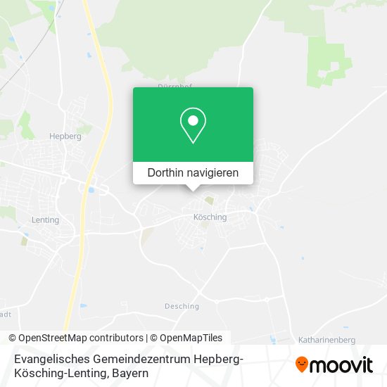 Evangelisches Gemeindezentrum Hepberg-Kösching-Lenting Karte