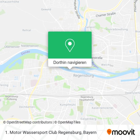 1. Motor Wassersport Club Regensburg Karte