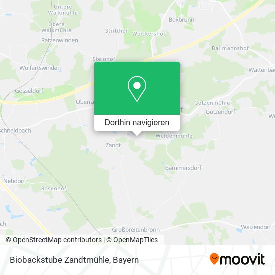 Biobackstube Zandtmühle Karte