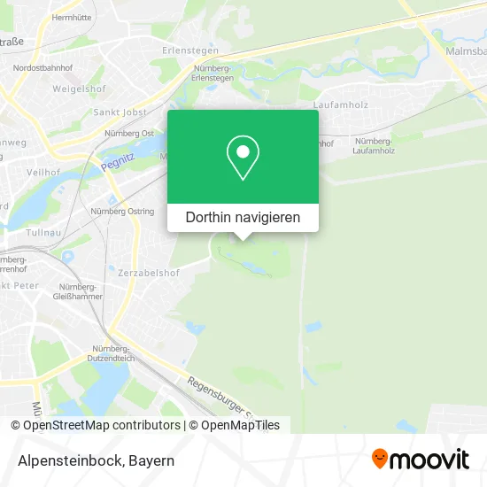 Alpensteinbock Karte