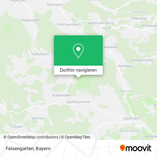 Felsengarten Karte