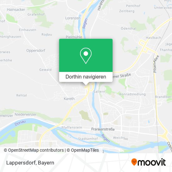 Lappersdorf Karte