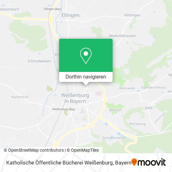 Katholische Öffentliche Bücherei Weißenburg Karte
