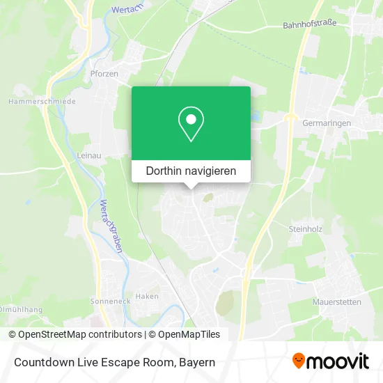 Countdown Live Escape Room Karte