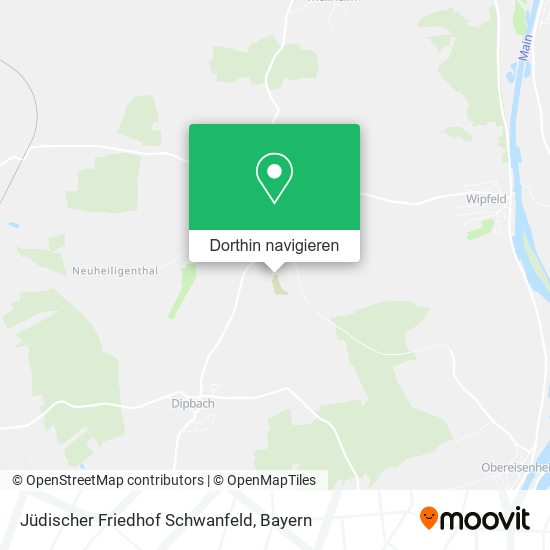 Jüdischer Friedhof Schwanfeld Karte