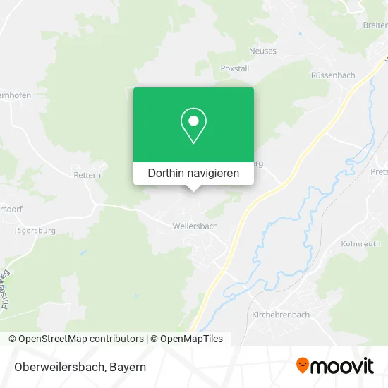 Oberweilersbach Karte