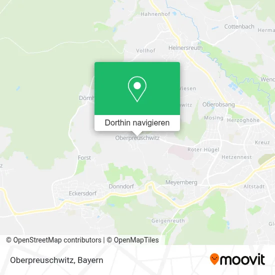 Oberpreuschwitz Karte