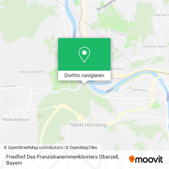 Friedhof Des Franziskanerinnenklosters Oberzell Karte
