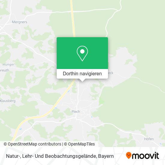 Natur-, Lehr- Und Beobachtungsgelände Karte